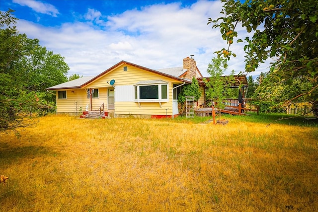 view of back of property