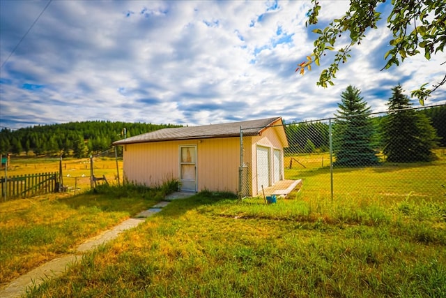 view of property exterior featuring a yard