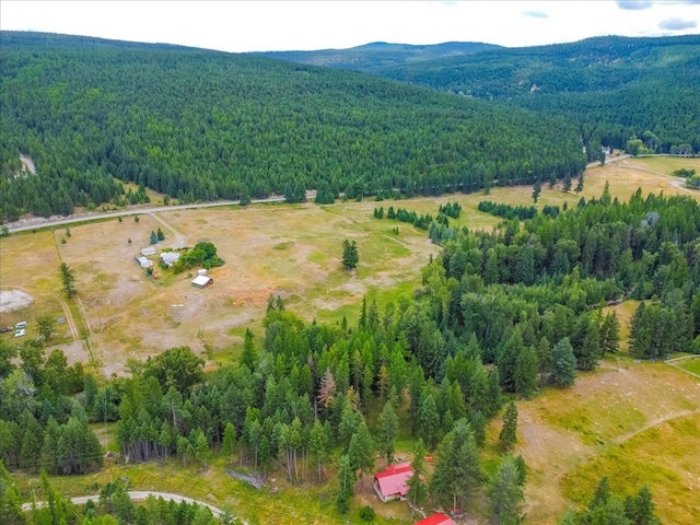 drone / aerial view featuring a rural view