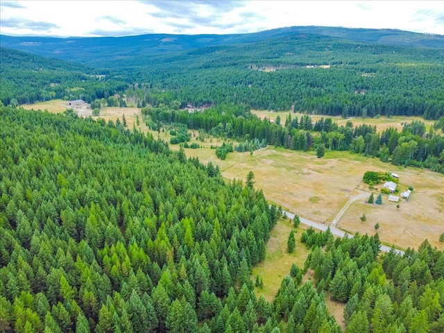 aerial view featuring a mountain view