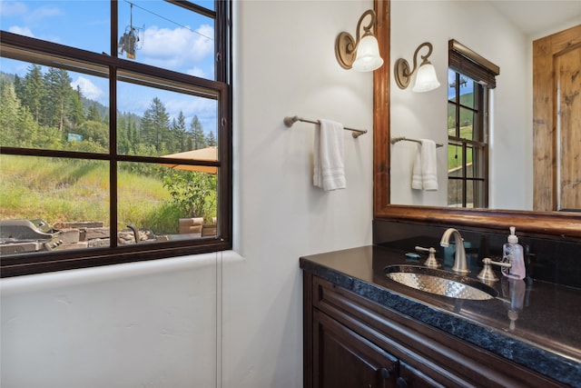 bathroom featuring vanity