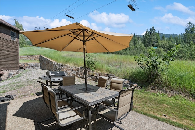 view of patio / terrace featuring area for grilling