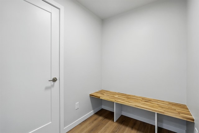940 Kemp St Unit A, Missoula, MT 59801 - mudroom featuring wood finished floors and baseboards