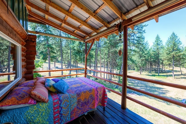 5899 Black Lake Rd, Rexford, MT 59930 - view of wooden terrace