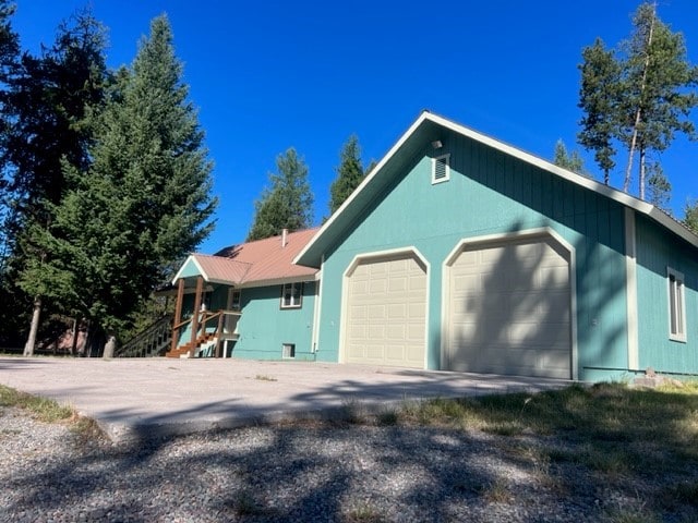 view of home's exterior featuring a garage