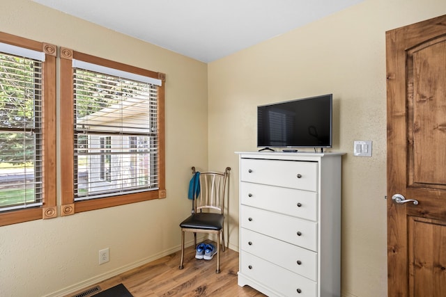 interior space featuring light hardwood / wood-style floors