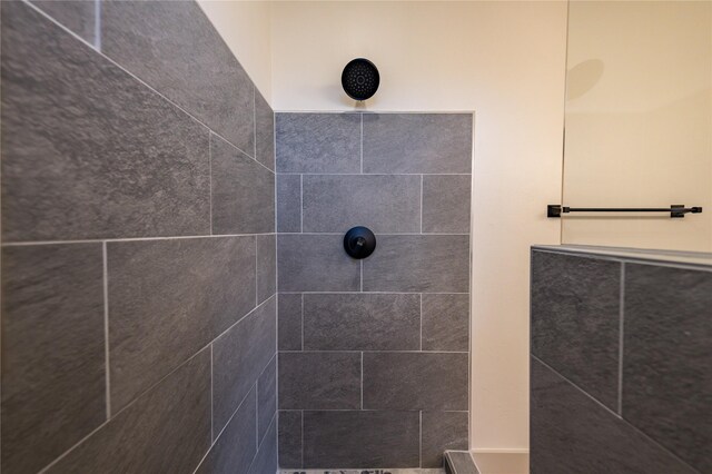 details with tiled shower