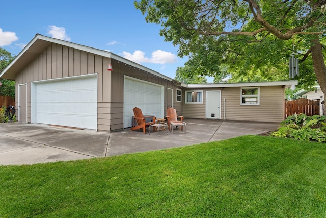 exterior space with a front yard