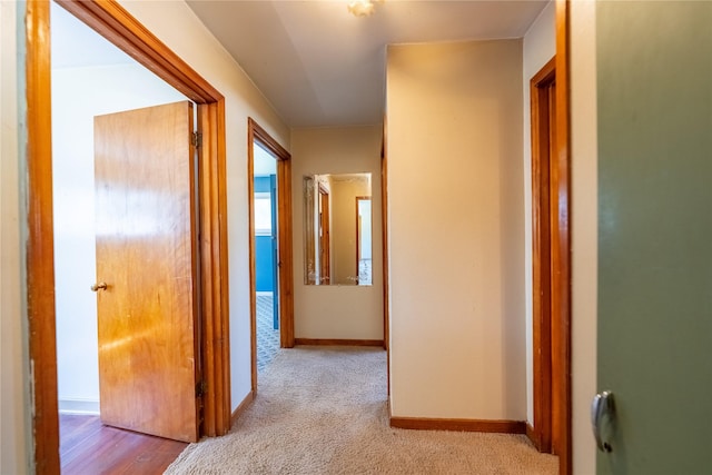 519 W 4th St, Libby, MT 59923 - corridor with baseboards and carpet flooring