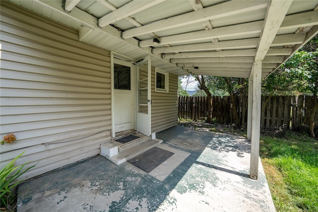 519 W 4th St, Libby, MT 59923 - view of patio / terrace featuring a carport