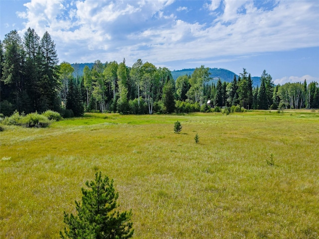 view of landscape featuring a view of trees