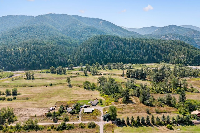 mountain view with a rural view