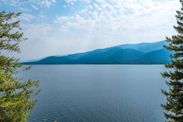 water view featuring a mountain view