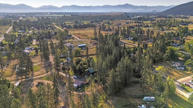 aerial view featuring a mountain view