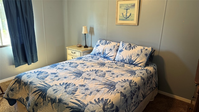 bedroom with carpet floors