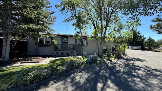 view of front of house featuring driveway