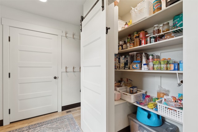 view of pantry