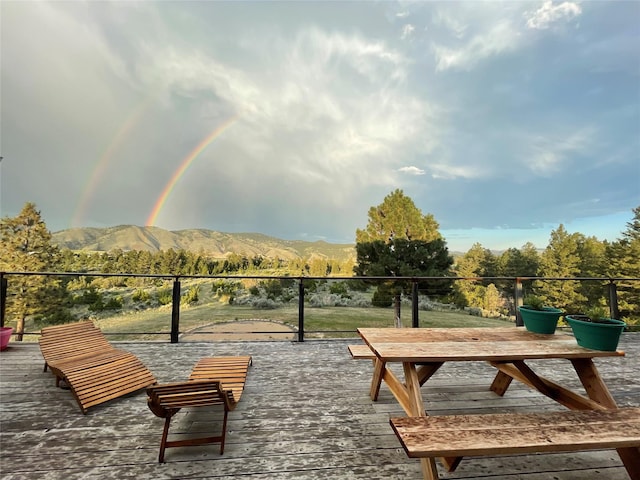 5355 Peaks View Dr, Helena, MT 59602 - surrounding community featuring a deck with mountain view