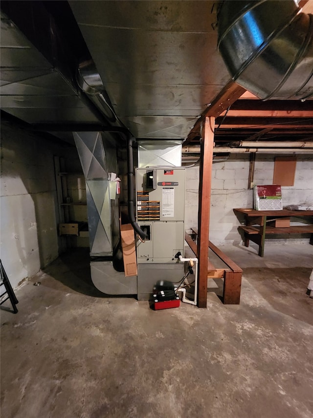 view of basement