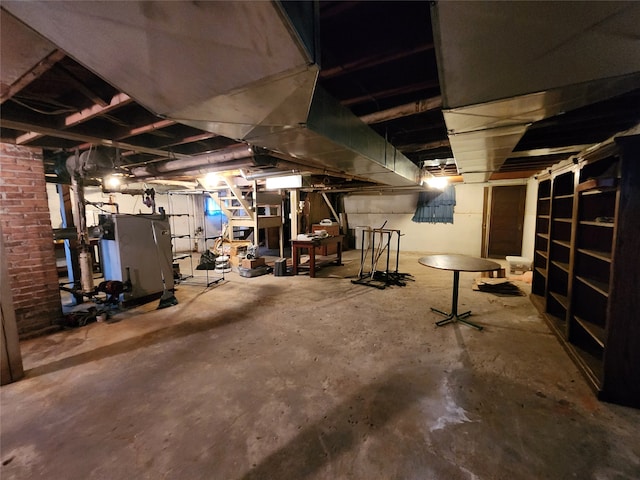 view of basement