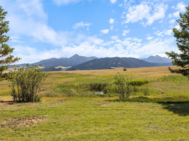 property view of mountains with a rural view