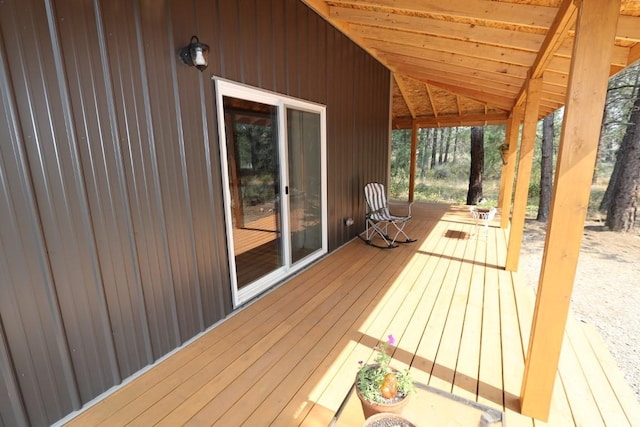 view of wooden terrace