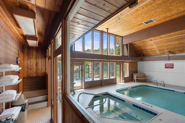 3898 Big Mountain Rd Unit 114, Whitefish, MT 59937 - indoor pool with a hot tub