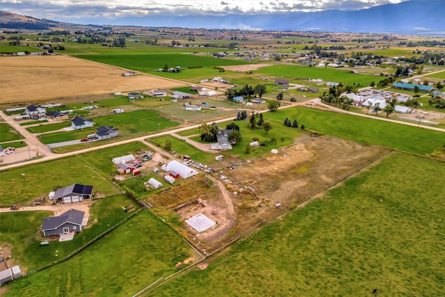 bird's eye view featuring a rural view