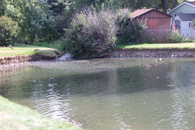 view of water feature