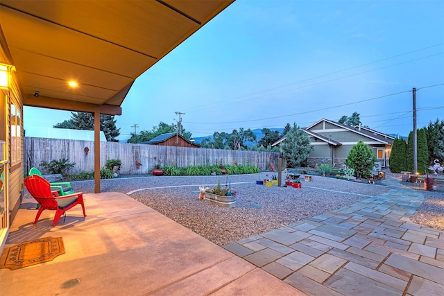 view of patio / terrace featuring a fenced backyard