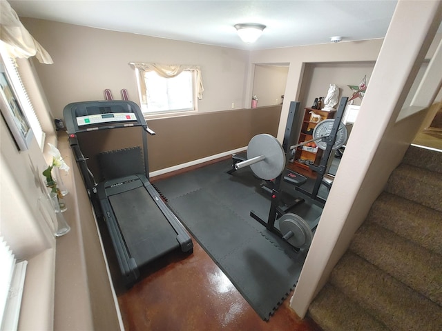 view of exercise room