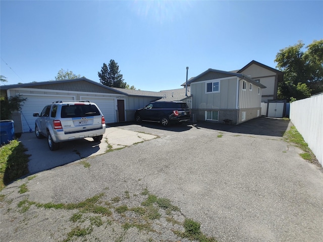 exterior space featuring driveway