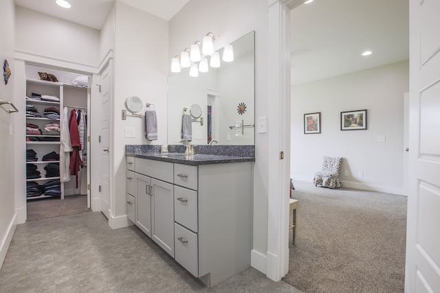 bathroom featuring vanity