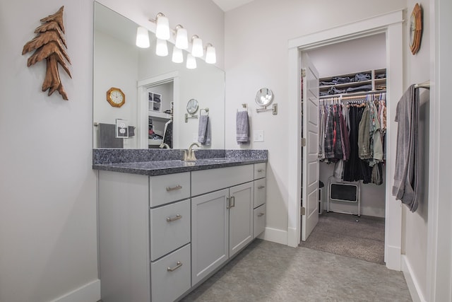 bathroom with vanity