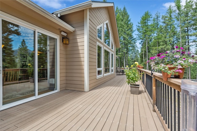1550 Rolling Ridge Loop, Kalispell, MT 59901 - view of wooden terrace