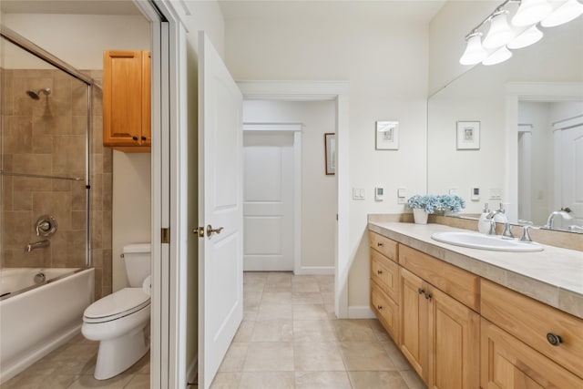 1550 Rolling Ridge Loop, Kalispell, MT 59901 - full bathroom featuring vanity, enclosed tub / shower combo, and tile patterned floors