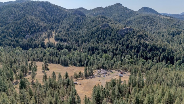 4636 N Fork Rd, Cascade, MT 59421 - view of mountain backdrop featuring a heavily wooded area