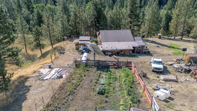 4636 N Fork Rd, Cascade, MT 59421 - view from above of property with a forest