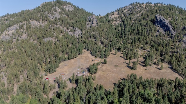 bird's eye view featuring a mountain view