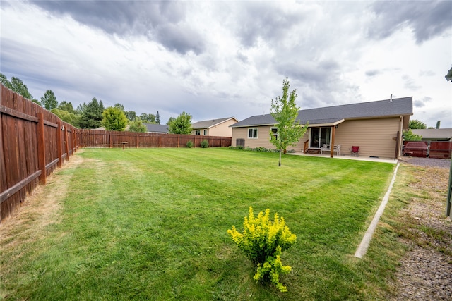 view of yard featuring a patio