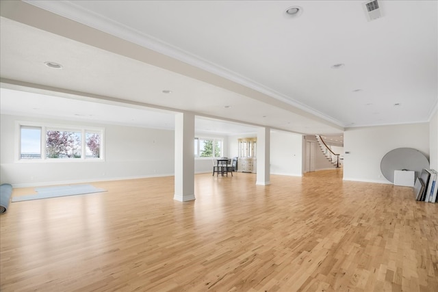 interior space featuring light hardwood / wood-style flooring