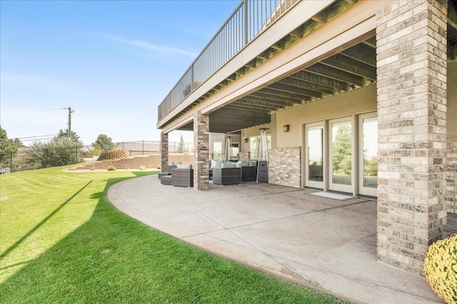 view of patio / terrace with outdoor lounge area