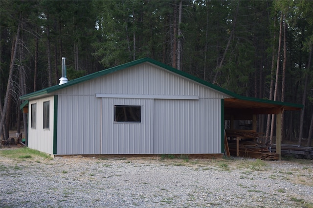 view of outdoor structure