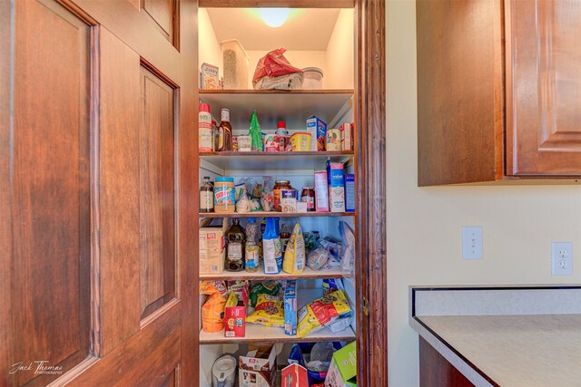 view of pantry