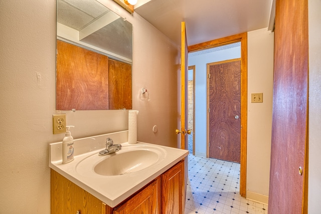 bathroom featuring vanity