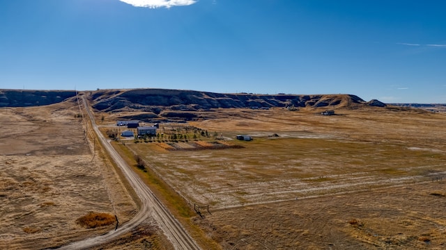 property view of mountains with a rural view