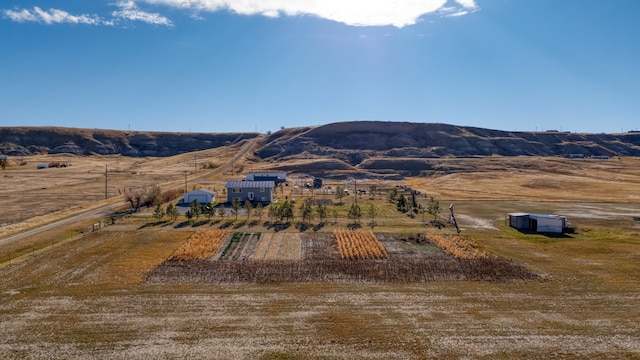 mountain view featuring a rural view