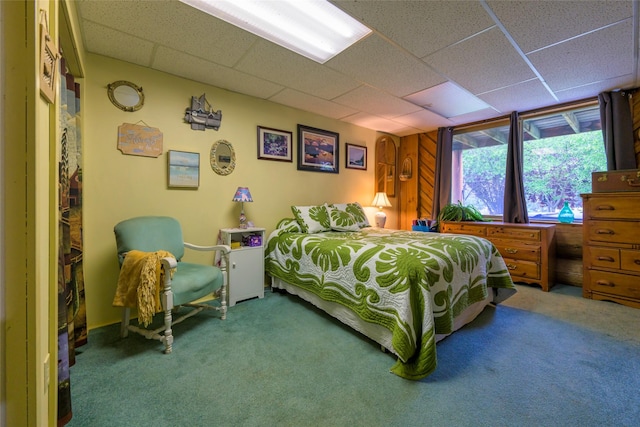 510 Johnson Ln, Superior, MT 59872 - bedroom featuring carpet floors and a drop ceiling