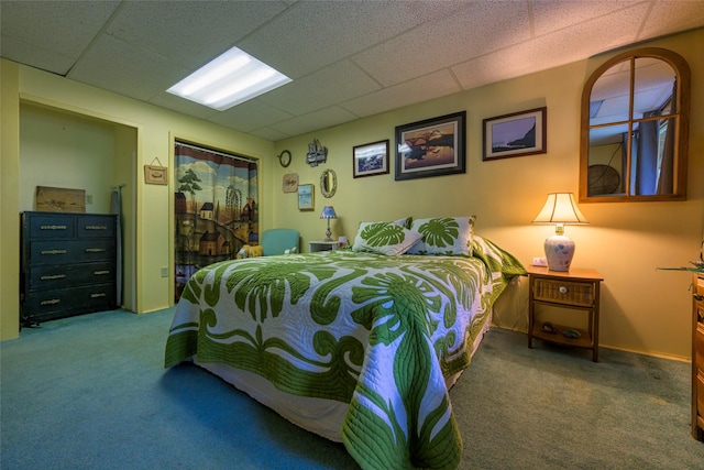 510 Johnson Ln, Superior, MT 59872 - carpeted bedroom with a paneled ceiling