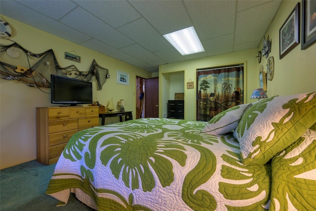 510 Johnson Ln, Superior, MT 59872 - bedroom with carpet and a drop ceiling